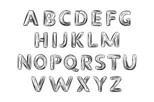 Hand Drawn Letter. Alphabet. Font Download