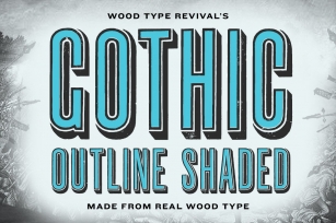 Gothic Outline Shaded Font Download
