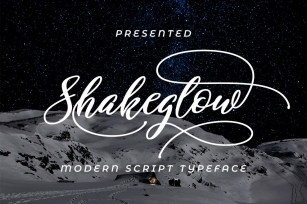 Shakeglow script Font Download