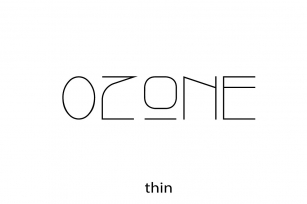 OZone thin Font Download