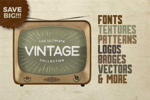 The Vintage Collection • Save 85% Font Download