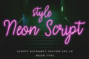Neon Style Font Download