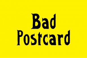 Bad Postcard Font Download