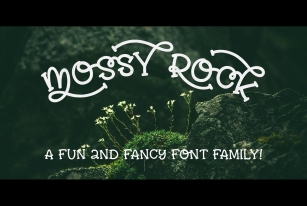 Mossy Rock fun font family! Font Download