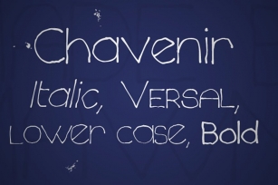 Chavenir Font Download