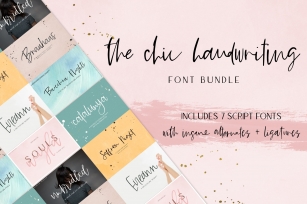 The Chic Handwriting Bundle Font Download