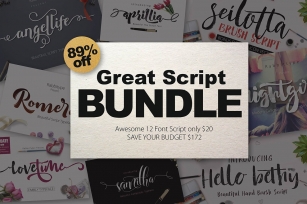 FONT BUNDLE (Great Bundle) -89% OFF Font Download