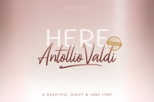 Here Antollio Valdi Duo Font Download