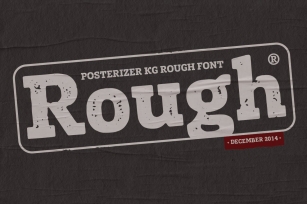 Posterizer KG Rough Font Download