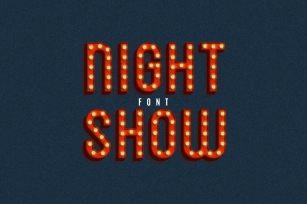 Night Show SVG Font Download