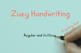 Zuey Handwriting Typeface Font Download