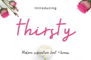 thirsty Font Download
