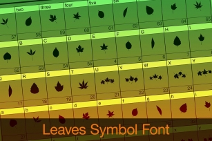 Leaves Symbol Font Download