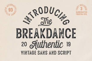 Breakdance Vintage Duo Font Download