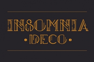 Insomnia Deco – Display Type Font Download