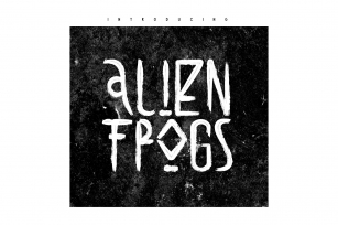 Alien Frogs Brush Font Download