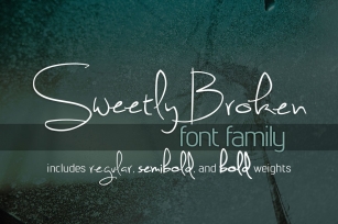 Sweetly Broken Family Font Download
