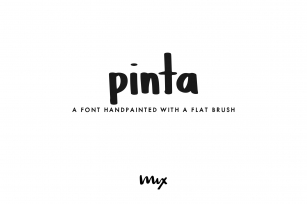 Pinta — A Handpainted Font Download