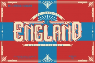 England + Poster vector Font Download