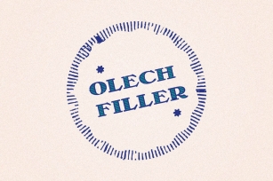 OLECH filler Font Download