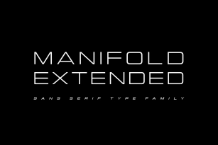 Manifold Extended CF wide sans serif Font Download