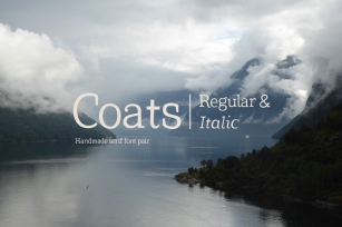 Coats Regular  Coats Italic Font Download