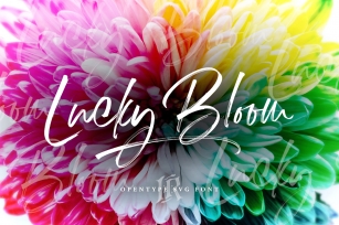 Lucky Bloom SVG Font Download