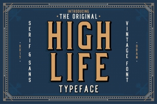 High Life Typeface Font Download