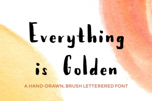 Everything Is Golden Font Download