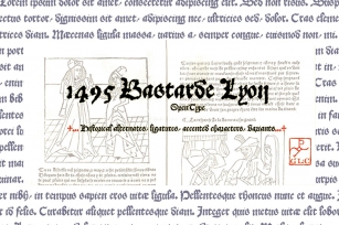 1495 Bastarde Lyon OTF Font Download