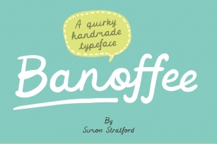 Banoffee handmade script font Font Download