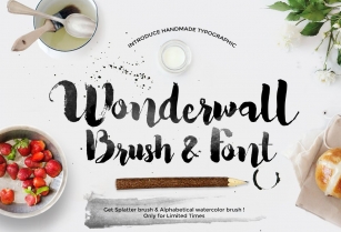 Wonderwall  Alphabetical Brush Font Download