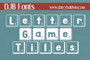 DJB Letter Game Tiles Font Download