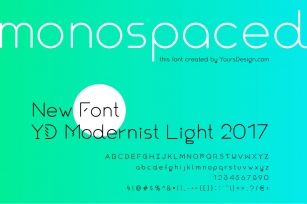 YD Modernist Light Font Download