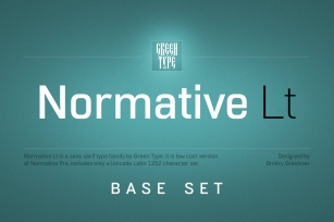 Normative Lt – 4 fonts Font Download