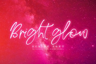 Bright Glow Script Font Download