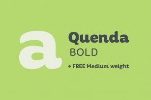 Quenda Bold + Medium Font Download