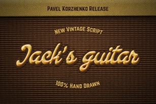 Jack's Guitar. Handwritten script. Font Download