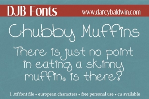 DJB Chubby Muffins Font Download