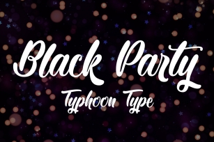 Black Party font Font Download