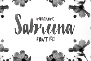 Sabreena Trio (75% OFF!) Font Download