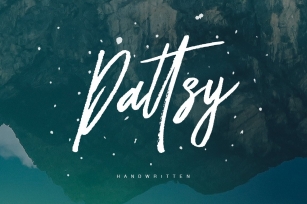 Dattsy Signature Brush Font Download