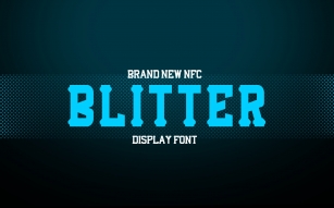 NFC BLITTER DISPLAY FONT Font Download