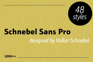 Schnebel Sans Pro Full Volume Font Download