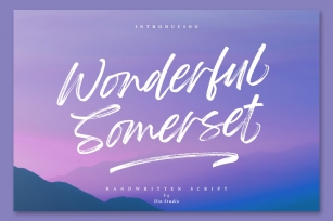 Wonderful Somerset -Casual Brushfont Font Download