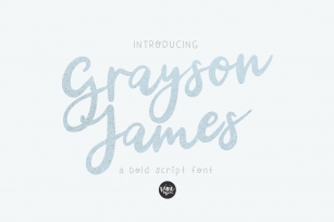 GRAYSON JAMES a Bold Script Font Download
