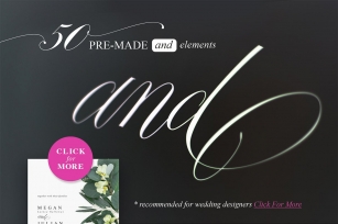 Fifty "AND" for your weddings Font Download