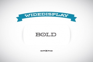 WideDisplay Bold Font Download