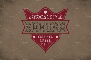 Sakura Vintage Label Typeface Font Download