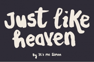 Just like heaven font Font Download